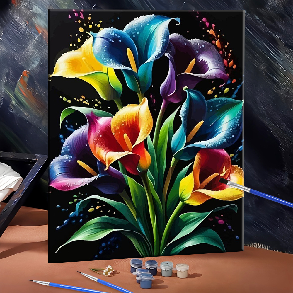 Diy Elektronik - DIY Digital Oil Painting Flower Coloring
