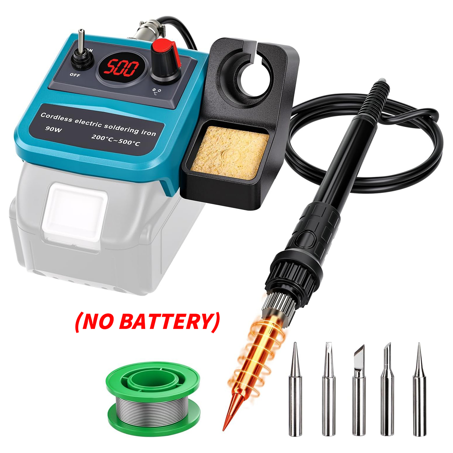 Diy Elektronik - 90W LED Digital Cordless Soldering Iron