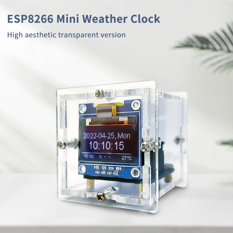 ESP8266 Mini Weather Clock Kit - Diy Electronics Project Kit reseña y precio