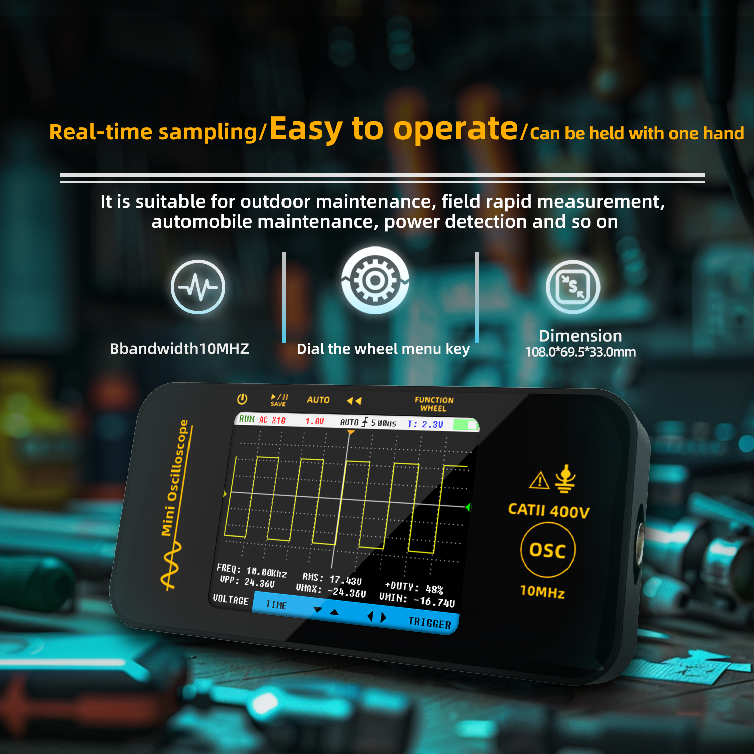 BSIDE OT3 Handheld Oscilloscop - Oscilloscope Dso Mini reseña y precio