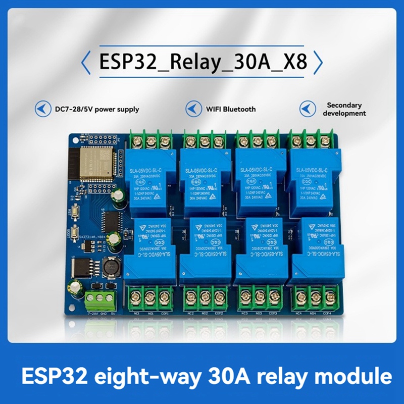 8 Channel Relay Module 30A DC7 - Relay Module 5V reseña y precio