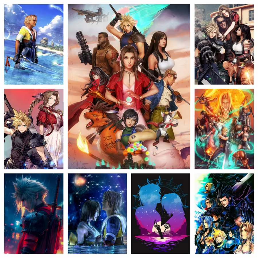 Final Fantasy Game Cartoon Des - Diy Elektronik reseña y precio