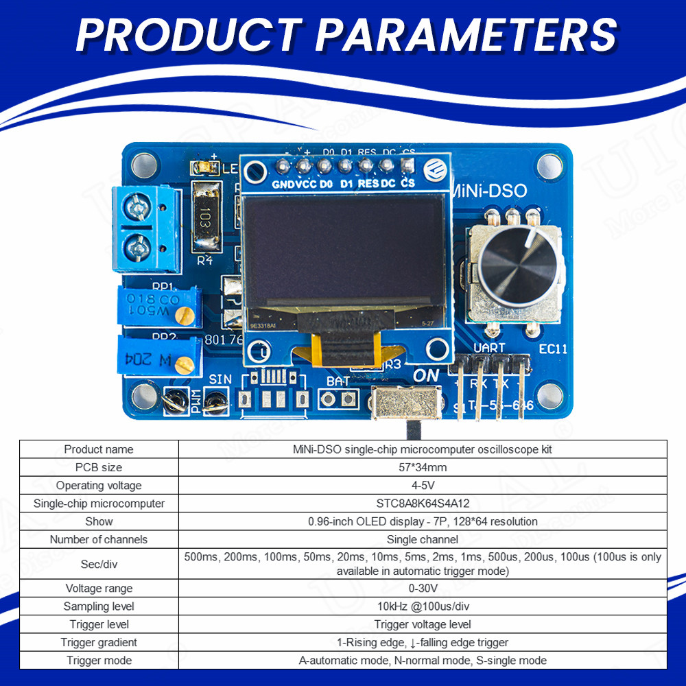 DIY Mini Digital Oscilloscope  - Oscilloscope Dso Mini reseña y precio