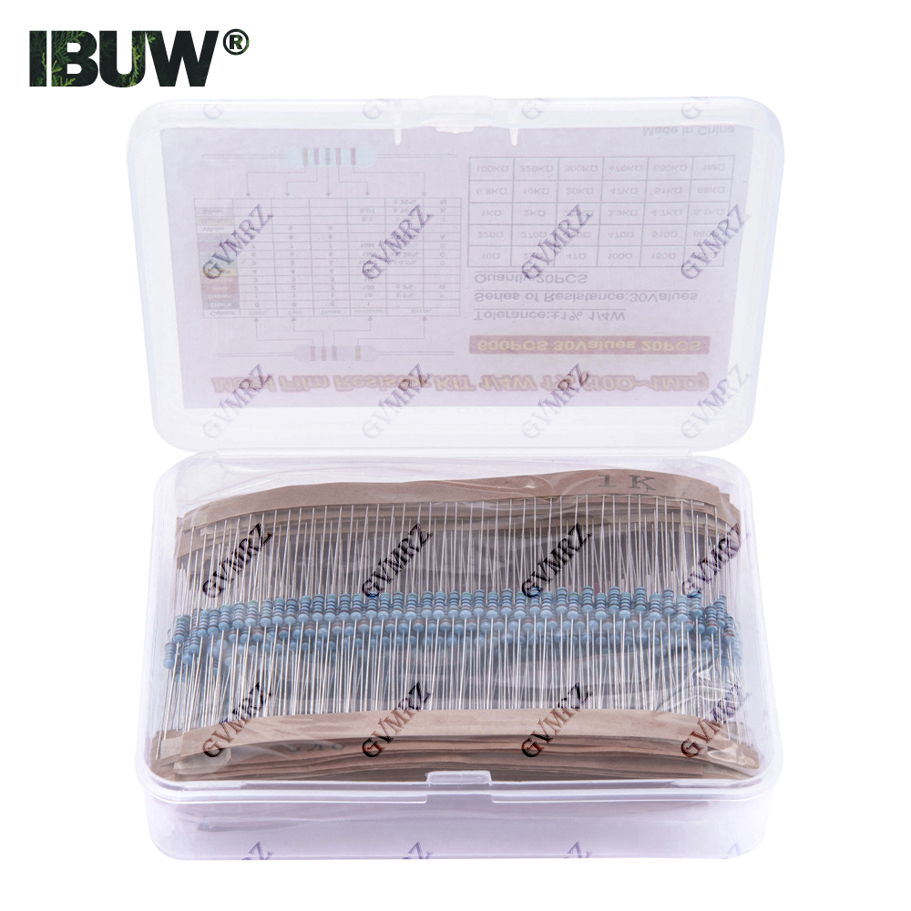 600PCS 30Values 1/4W Metal Fil - Diy Electronics Project Kit reseña y precio