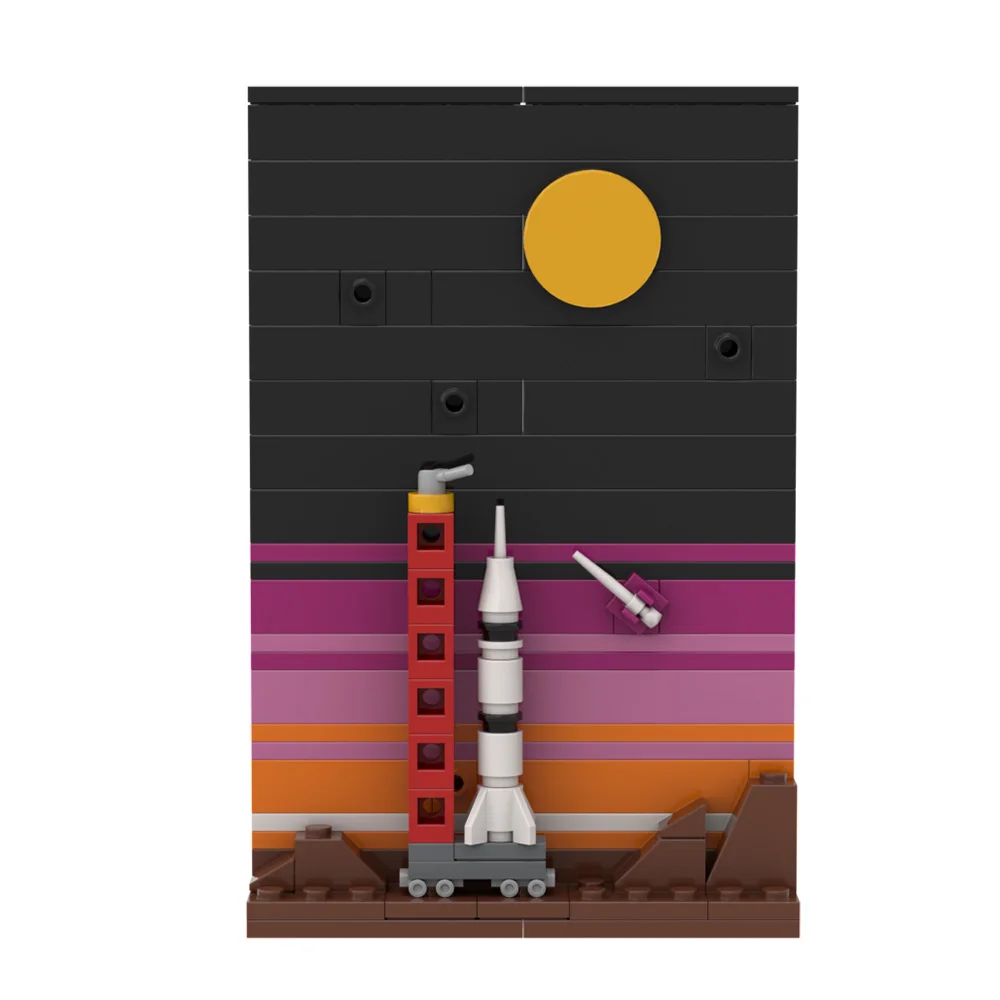 MOC Space Story Postcard Model - Diy Electronics Art reseña y precio