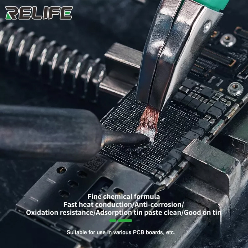RELIFE desoldering mesh anti-h - Desoldering Pump Solder reseña y precio