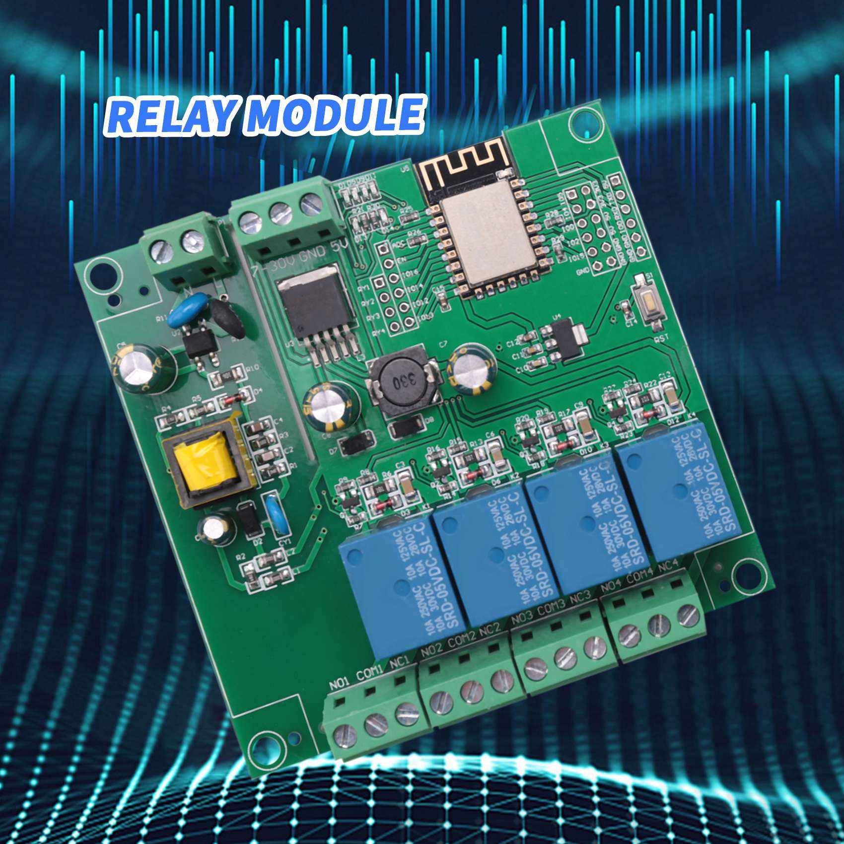 SCLS ESP8266 Wireless WIFI 4 C - Relay Module 5V reseña y precio