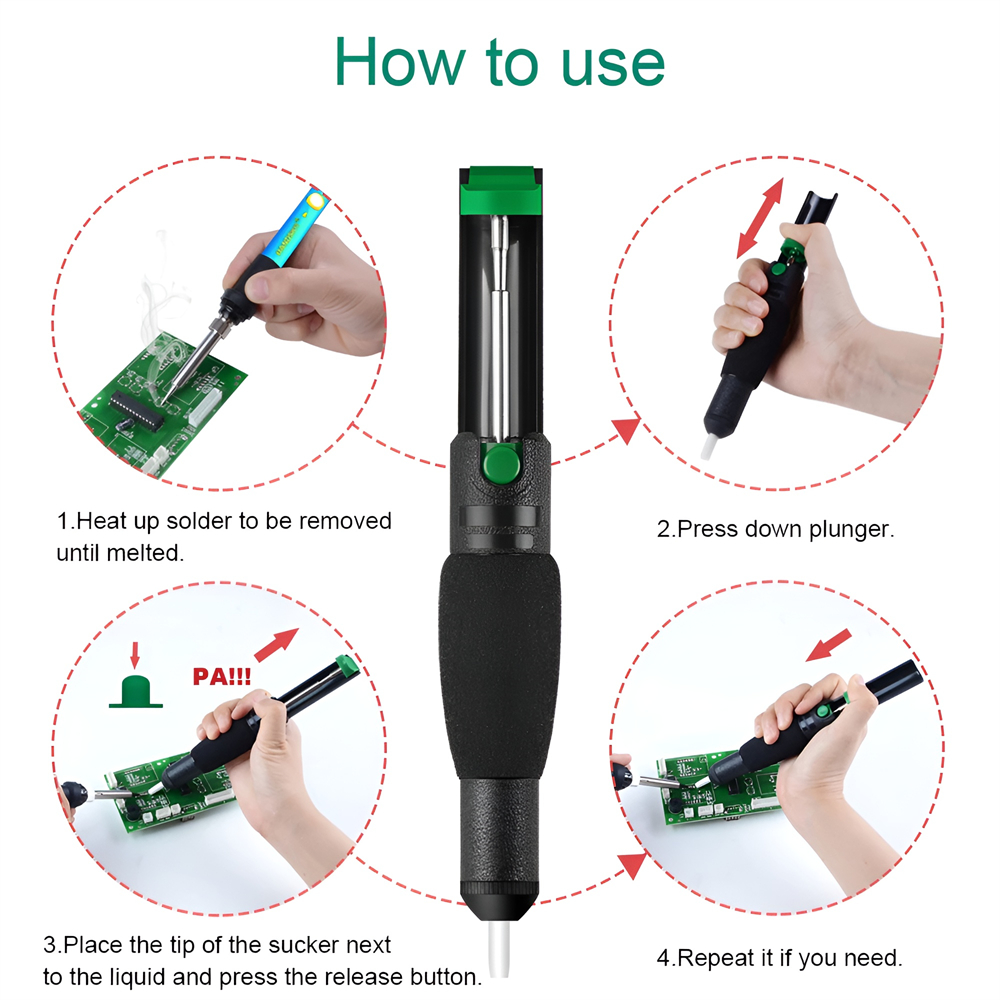 Metal Desoldering Pump Suction - Desoldering Pump Solder reseña y precio