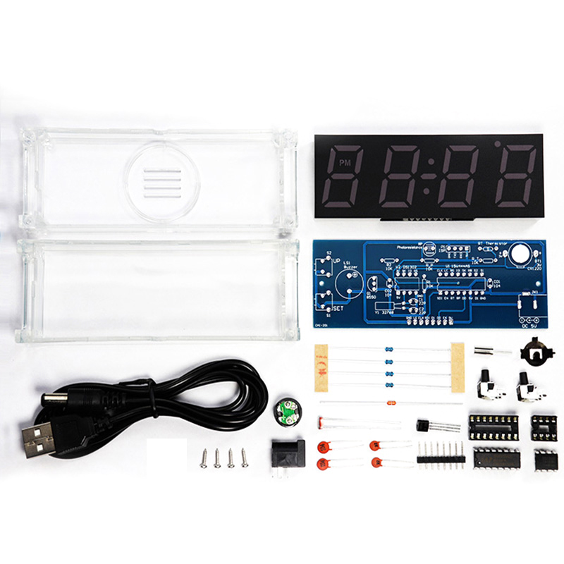 Digital Tube DIY Clock Kit Tem - Diy Electronics Project Kit reseña y precio