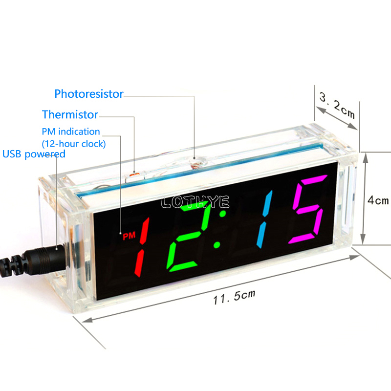 Digital Tube DIY Clock Kit Tem - Diy Electronics Project Kit reseña y precio