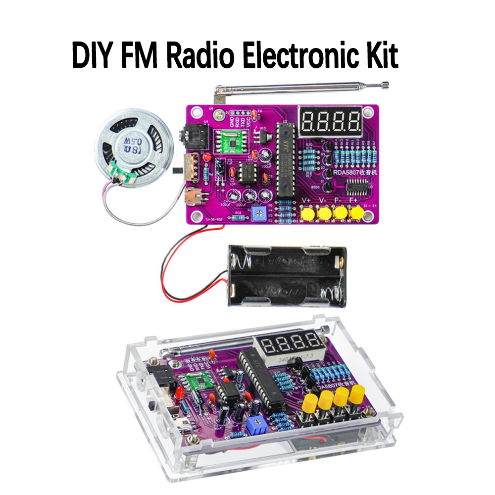 DIY FM Radio Electronic Kit 87 - Diy Electronics Project Kit reseña y precio