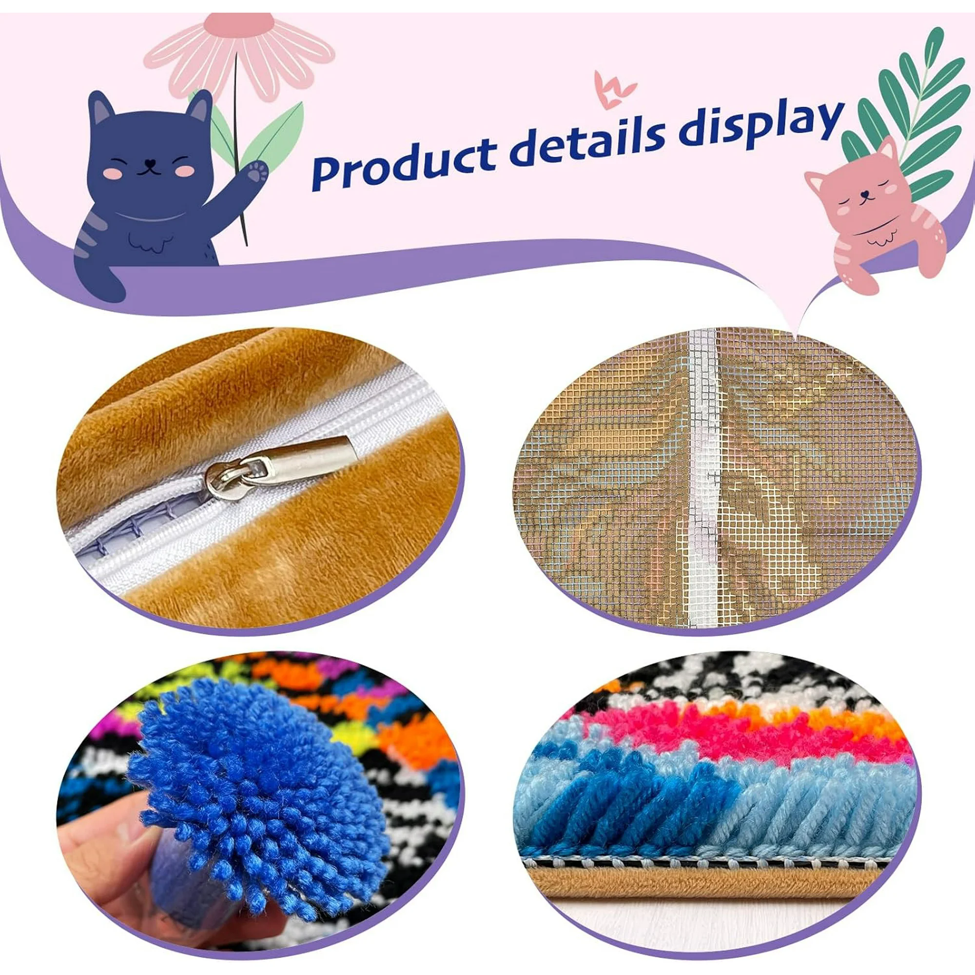 Animals Latch Hook Kits pillow - Diy Electronics Art reseña y precio