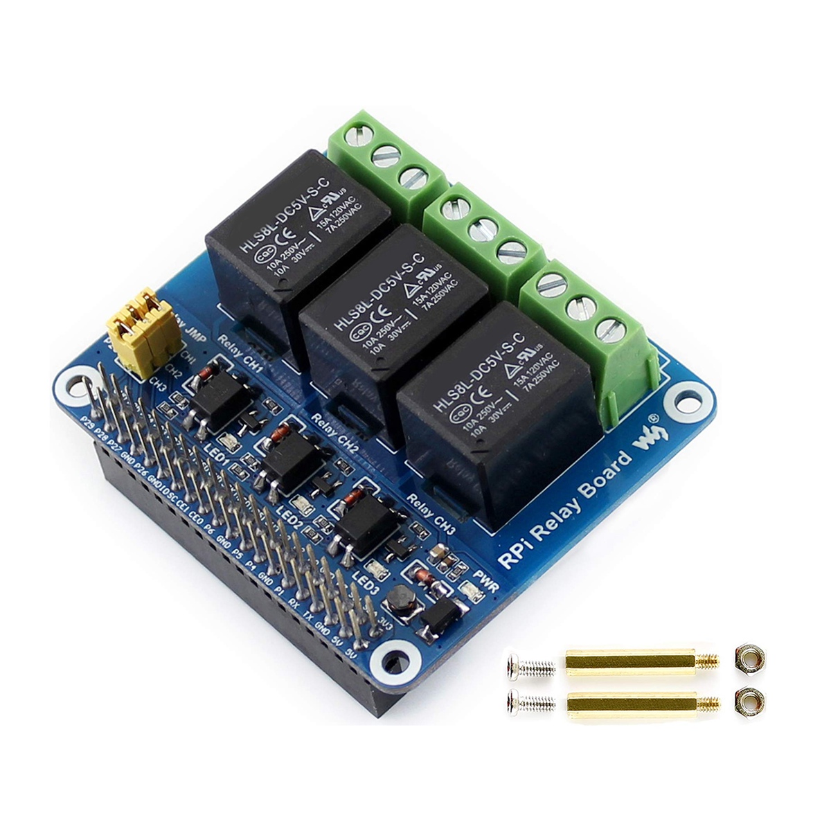 Waveshare 5V 3-Channel Relay M - Relay Module 5V reseña y precio