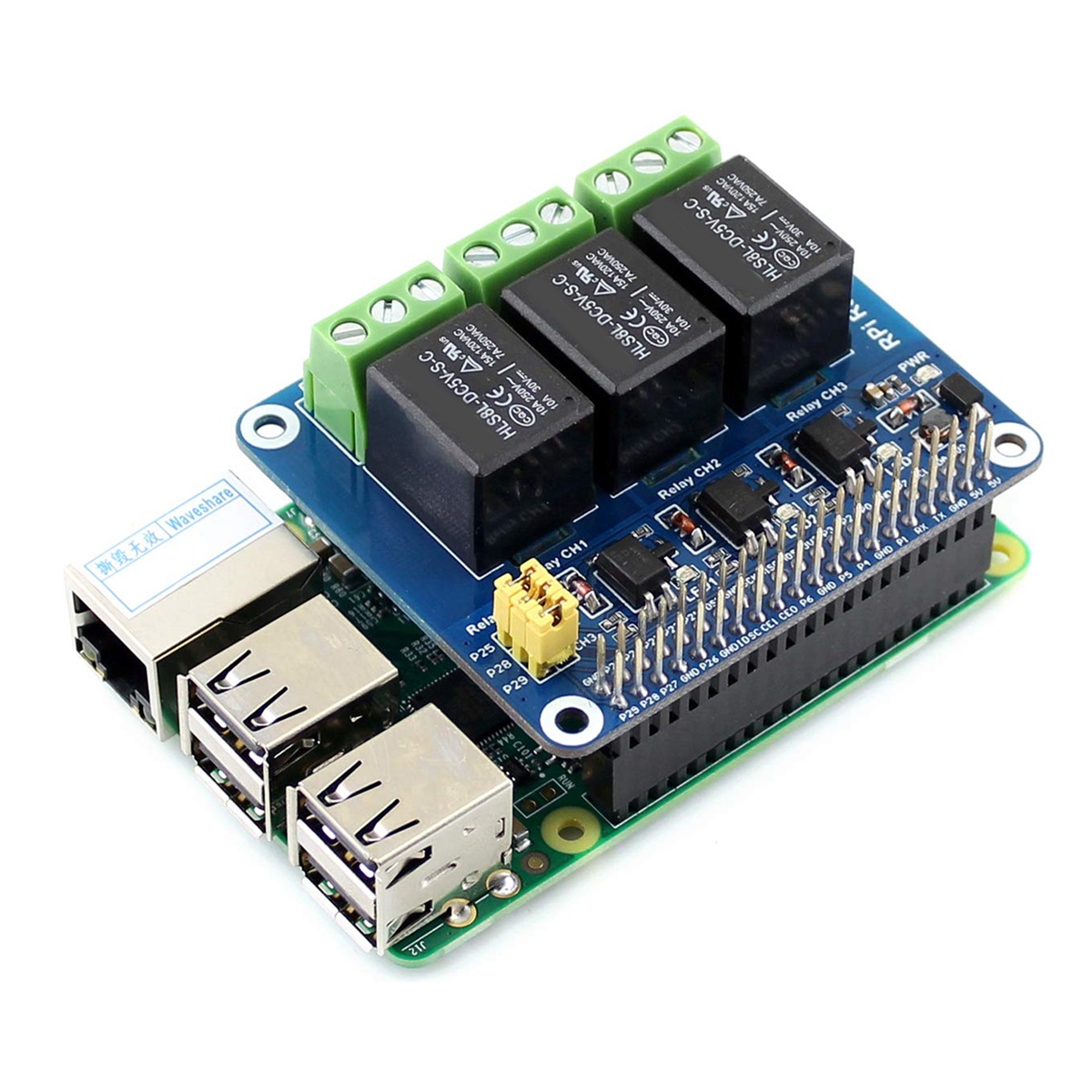 Waveshare 5V 3-Channel Relay M - Relay Module 5V reseña y precio