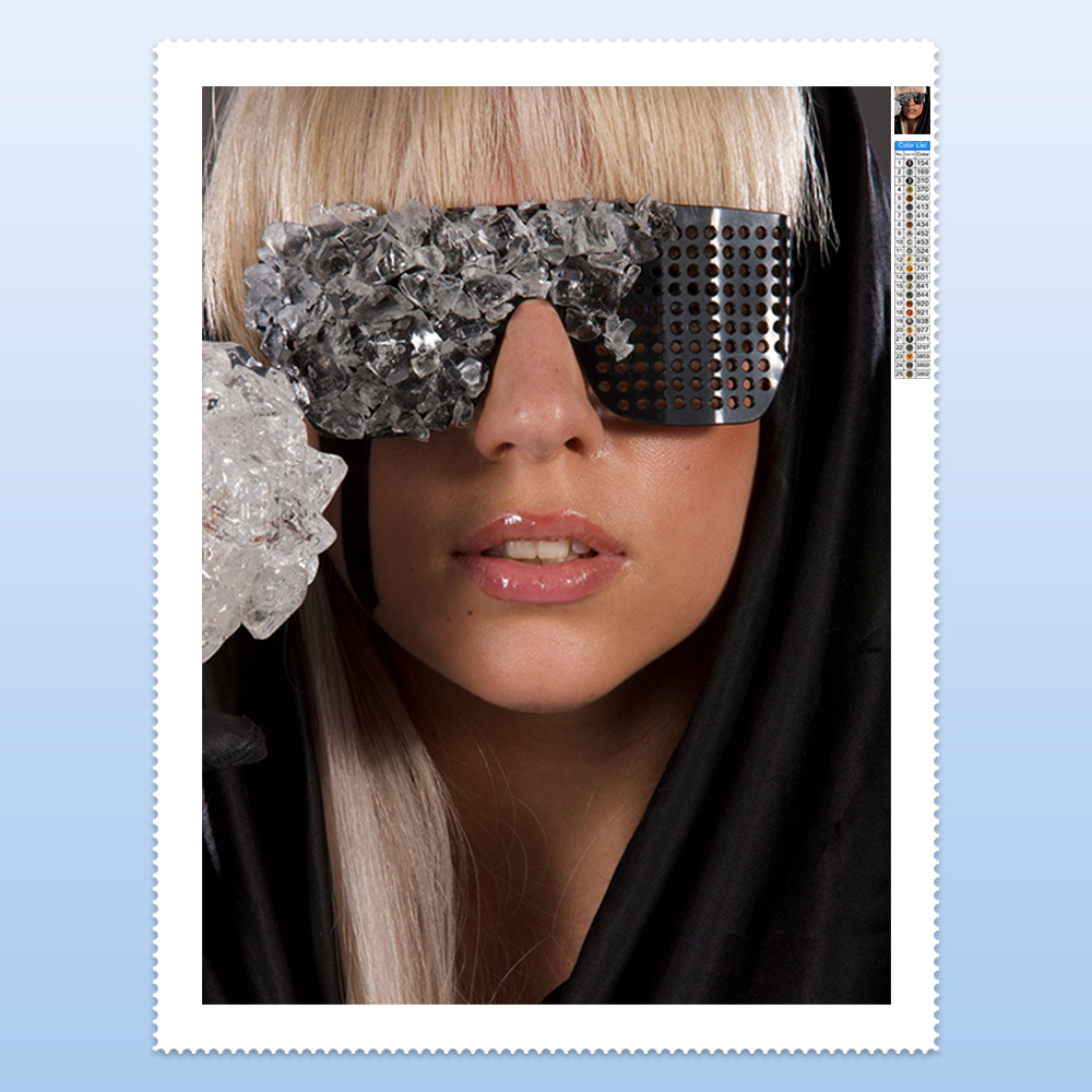 L-Lady G-Gaga Diamond Painting - Diy Electronics Art reseña y precio