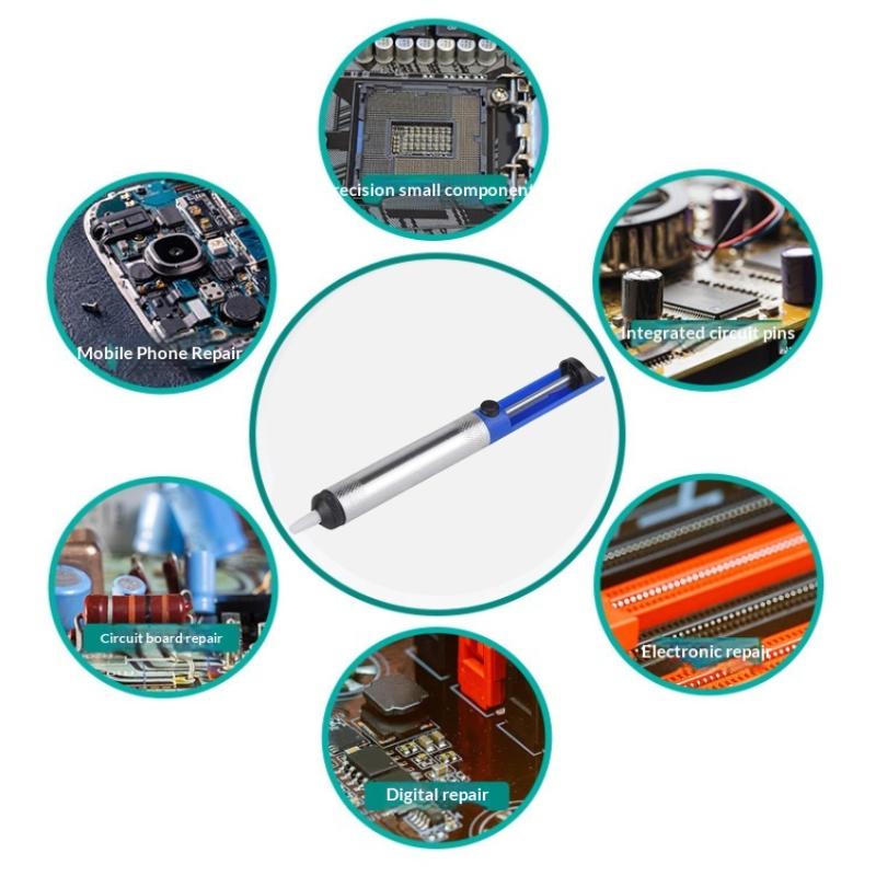 NEW Aluminum Metal Desoldering - Desoldering Pump Solder reseña y precio