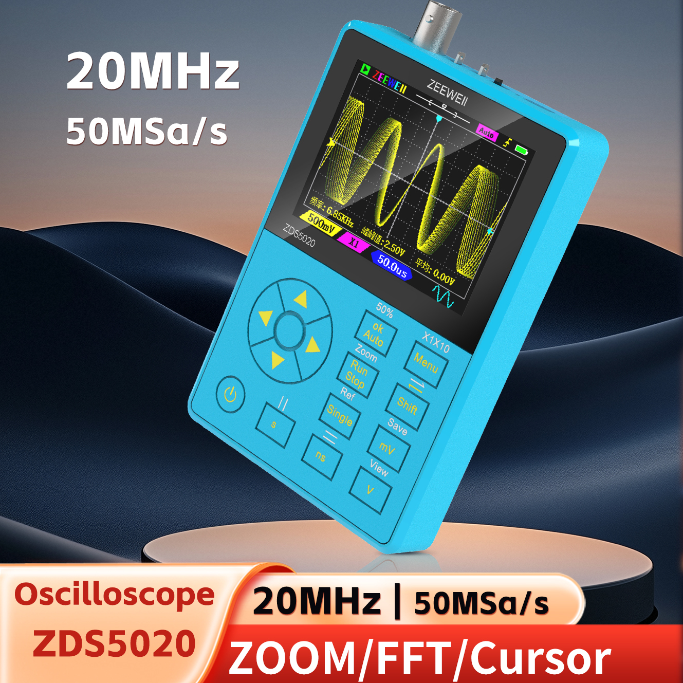 ZEEWEII New ZDS5020 Mini Handh - Oscilloscope Dso Mini reseña y precio