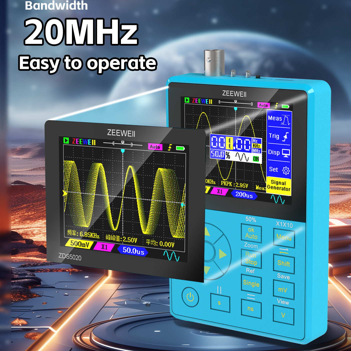 ZEEWEII New ZDS5020 Mini Handh - Oscilloscope Dso Mini reseña y precio