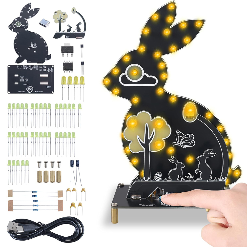 DIY Rabbit Soldering Practice  - Diy Electronics Projects For Beginners reseña y precio