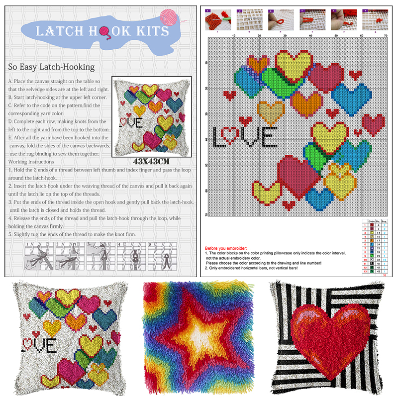 penguins Latch Hook Rug Kits w - Diy Electronics Art reseña y precio