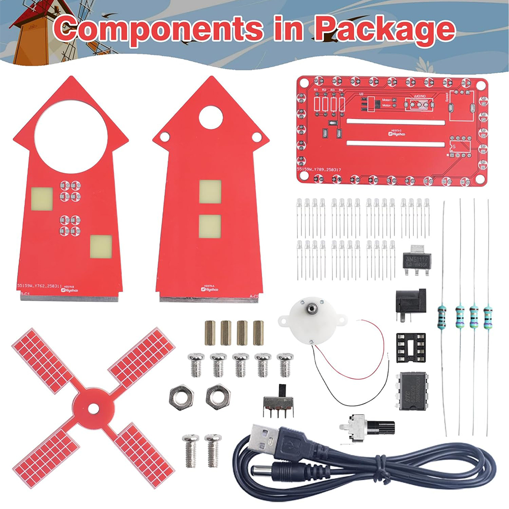 DIY Electronic Windmill Kit So - Diy Electronics Projects For Beginners reseña y precio