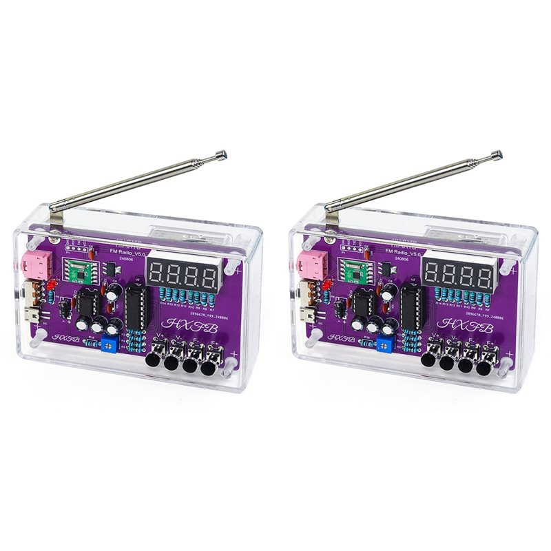 B49C 2X New HU-017B DIY FM Rad - Diy Electronics Project Kit reseña y precio