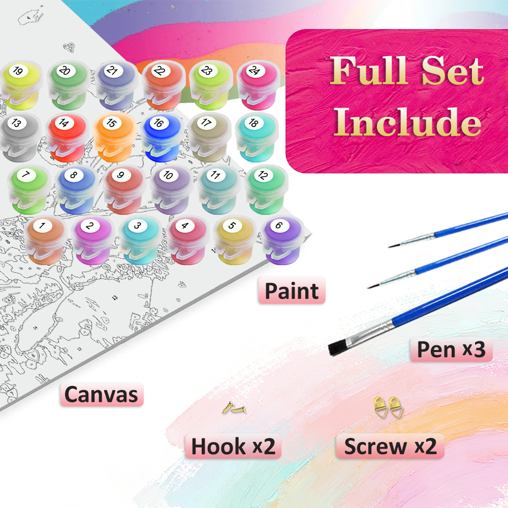 Huacan DIY Digital Oil Paintin - Diy Elektronik reseña y precio