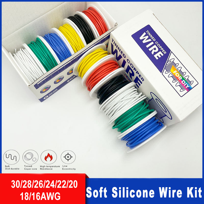 Soft Silicone Wire Kit 16awg 1 - Diy Electronics Project Kit reseña y precio