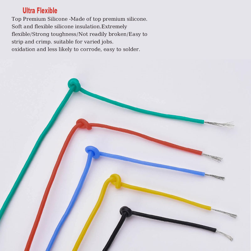 Soft Silicone Wire Kit 16awg 1 - Diy Electronics Project Kit reseña y precio