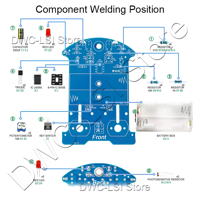 Practice Soldering Learning El - Diy Electronics Projects For Beginners reseña y precio